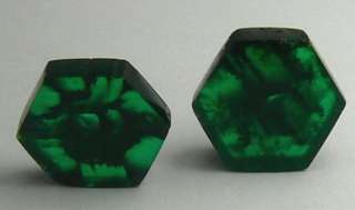 Loose Natural Colombian Emerald Trapiche Pair 7.66 cts  