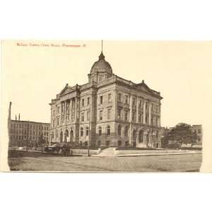   Vintage Postcard   McLean County Court House   Bloomington Illinois