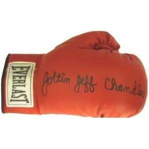 Joltin Jeff Chandler Autographed Boxing Glove:  Sports 