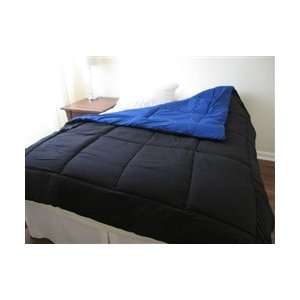  Black/Blue Reversible College Comforter   Twin XL: Home 