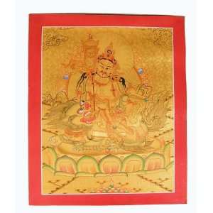  Thangka Tibetan Wealth Lord Kubera 