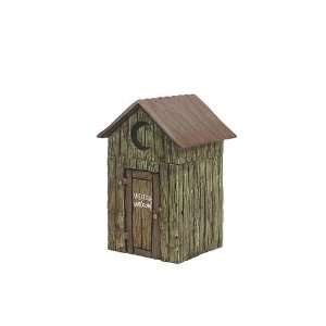  Rustic Lodge Outhouse Cotton Ball Jar