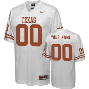  Texas Longhorns Football Jersey: Customizable Nike White 