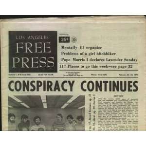  LA Free Press February 1970 Chicago 7 James Taylor