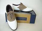   GOLF SHOES FootJoy Classic SoftJoys Terrains Style Wht w/Tan Suede 8N