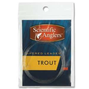 Scientific Anglers Fly Fishing Trout Leader 7.5 ft  Sports 