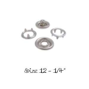  10 SETS   OPEN RING PRONG NO SEW SNAP FASTENERS (40 Pieces 