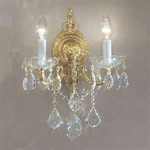  Classic Lighting 5542 2 Light Madrid Imperial Wall Sconce 