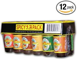 Hot Sauce Gift Set, Daves Gourmet Spicy 12 Pack, .75 Ounces Each 