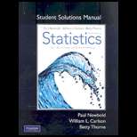 Statistics for Business and Economics  Student Solution Manual (ISBN10 