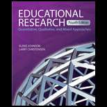 Educational Research 4TH Edition, Robert Burke Johnson (9781412978286 