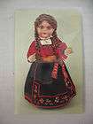 MITTET DOLL POSTCARD NATIONAL COSTUME FROM TELEMARK NORWAY UNUSED