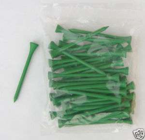 500 Golf tees,3 1/4,Dark Green,Free Crown Bamboo tee  