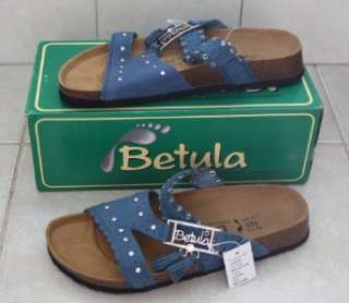 NEW Betula BIRKENSTOCK SAPHIRE / BLUE Sandals Sz 9 Size 40 KRYSTLE 