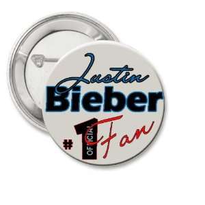  Justin Bieber   Singer   #1 Official Fan   1.25 Button 