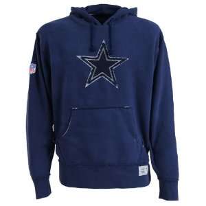   Cowboys Legends Navy Bootleg Hooded Sweatshirt: Sports & Outdoors
