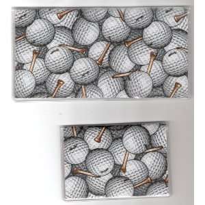  Checkbook Cover Debit Set Golf Ball Tee 