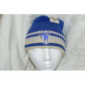 NFL Indianapolis Colts Vintage Striped Old School Logo Beanie Hat Cap 
