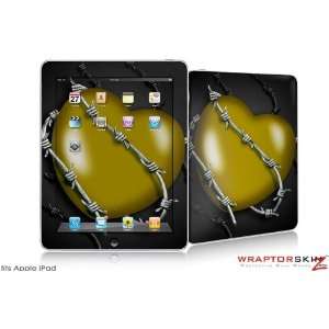  iPad Skin   Barbwire Heart Yellow   fits Apple iPad by 