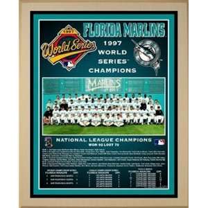  1997 Florida Marlins World Series Championship Team Photo 