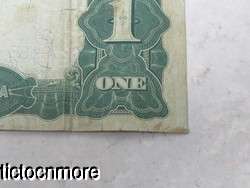 US 1899 $1 DOLLAR BLACK EAGLE SILVER CERTIFICATE BLUE LARGE NOTE 