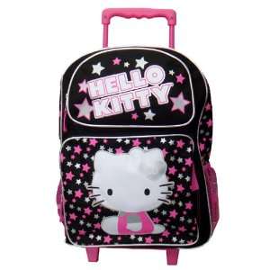  Hello Kitty Large Rolling Backpack and Lanyard set: Toys 