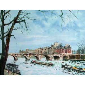    Paris, Le Pont Neuf by Jacques Bouyssou, 30x22
