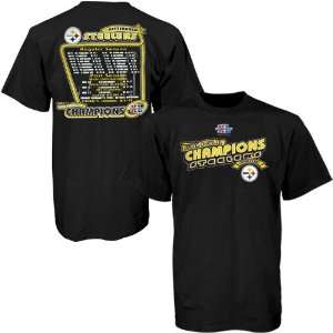   Bowl XL Champions Road to the Bowl Schedule Black T shirt Sports