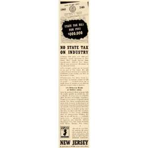   State Council Commerce Tax Trenton   Original Print Ad