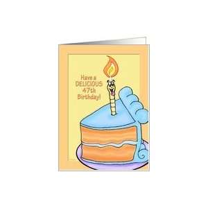  Tasty Cake Humorous 47th Birthday Card Card Toys & Games