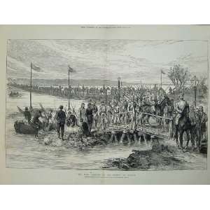   1877 War Passage Danube River Braila Soldiers Bridge: Home & Kitchen