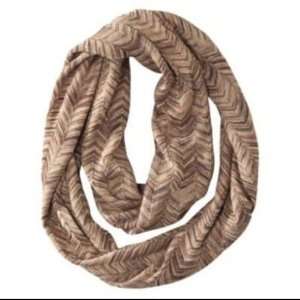  Missoni for Target Womens Infinity Scarf Brown/Gold Zig 