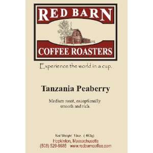  Red Barn Tanzania Peaberry Coffee   12 oz.: Home & Kitchen