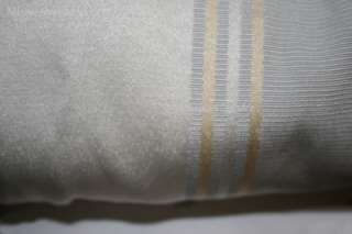  Park Ottoman Stripe Full Queen Duvet Coverlet & 4 Shams Silver Gray 