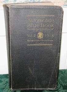 Automobile Blue Book Vol. 2 1918  