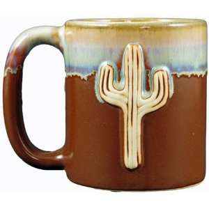  Padilla Cactus Raised Design Soup Rack Mugs, Set of 4 