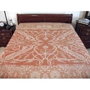  Mallika Cashmere Blanket Indian Bedspread Bed Cover: Home 