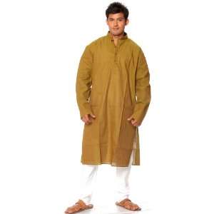    Green Kurta Pajama with Woven Stripes   Pure Cotton 