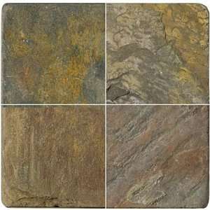 Emser Tile Antique & Tumbled Stone 6 x 6 Slate Tumbled Multi Rajah 