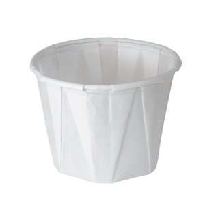   White Treated Paper Pleated Souffle Portion Cup (20 Packs of 250 cups