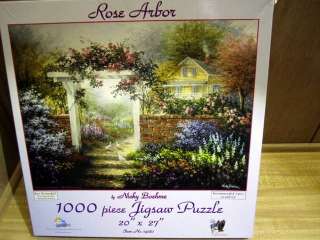 Sunsout 1000 pc puzzle Rose Arbor by Nicky Boehme  