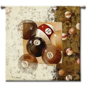  Billiard Balls Wall Hanging   34 x 34