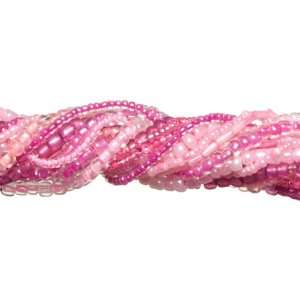  Jewelry Basics Seed Bead Mix 90 Grams/Pkg Dark Pink: Home 