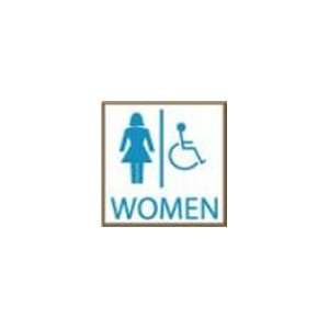 SIGNALTECH BLB1212W A270 Women Handicap Restroom   LED Backlit Sign 