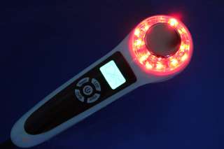   Ultrasonic 1MHZ Face Massager Rejuvenation 3 Lights Therapy  
