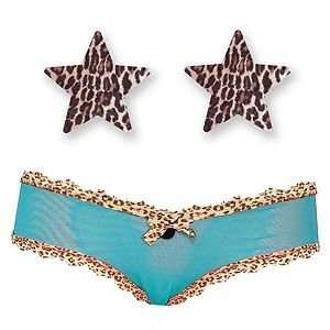  Bristols 6 Nippies Skin Nippies Intimates, Jade Leopard, M 