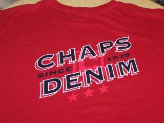 Chaps Denim   Advertising Promotional T Shirt   EX  