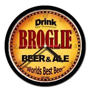  BROGLIE beer and ale cerveza wall clock: Everything Else