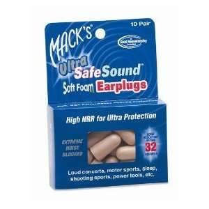  Macks Ultra Safe Sound Earplugs   30 Pair 