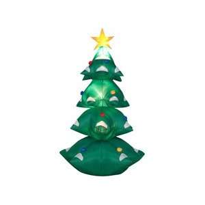  Christmas Tree 6 Ft Airblown Holiday Inflatable: Home 